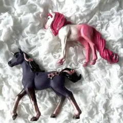 シュライヒ　ペガサス　ピンク　むらさき　2点セット