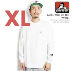 BEN DAVIS ワイドフィット ロングスリーブTシャツ ホワイト