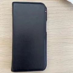 手帳型 iPhoneケース 黒 カードポケット付き