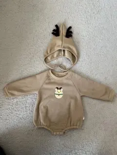 トナカイ　ベビー　ロンパース　帽子セット