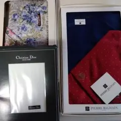 Pierre Balmain ドット柄ハンカチ5枚セット