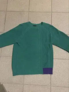 【希少】DIESEL 切替デザイン ニット セーター グリーン y2k レア