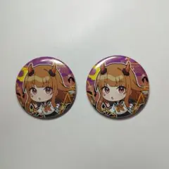 カラフルピーチ　えと　缶バッチ2個　制服ハロウィン　セブンイレブン限定