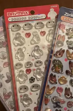 初期　ベイマックス　ボンボンドロップシール　サッカー⚽️ ディズニー