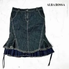 Alba Rossa アルバロッサ ピンストライプ デニムマーメイドスカートのサムネイル
