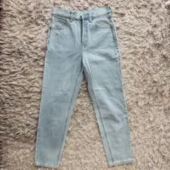 GAP マムジーンズ ハイライズ ライトブルー デニム
