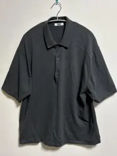 ケ*ー様 UNIQLO U 2023SSニットポロシャツ（半袖） L ダークグレ