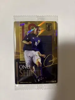 ツインウエハースサッカー日本代表 小野伸ニ　 スーパーレアカード