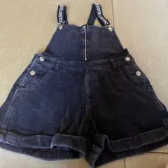 黒 コーデュロイ オーバーオール LOVETOXIC Lサイズ（160）