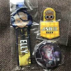 三代目 ガチャ ELLY チェンジング缶バッジ 銀テープホルダー シールポケット