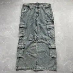 希少 H&M スーパーバギー カーゴデニム cityboy 古着 w36 ワイド