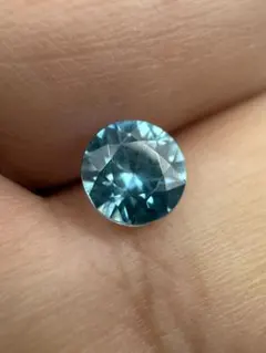 希少 大粒 4.98ct PT天然ブルージルコンペンダントトップ 新品 