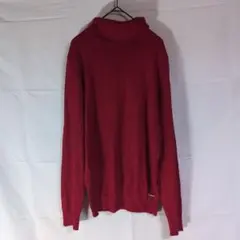 Calvin Klein カルバンクライン タートルネック セーター レッド