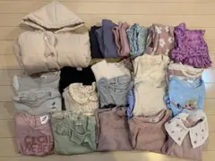 子ども服まとめ売り 女の子 保育園着 アウター付き 22着 90〜100サイズ