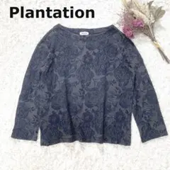 Plantation プランテーション ボートネック カットソー トップス Mのサムネイル