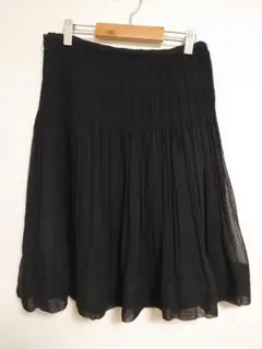 グラシア 黒 ひざ丈 スカート