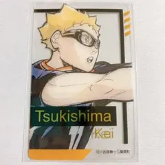 ハイキュー ファンパーク 箔押しクリアカード 月島 1枚