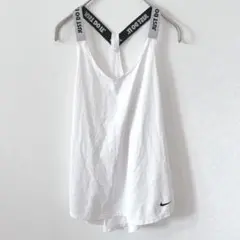 ナイキ ロゴ タンクトップ XS 白 トップス ドライフィット スポーツ ヨガ