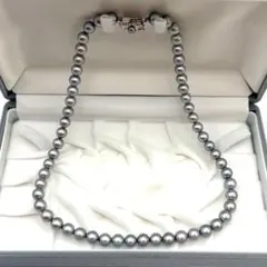 TASAKI タサキ 田崎真珠 パール ネックレス シルバー金具 あこや真珠