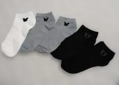 【オープン価格】新品ミッキーマウス ショートソックス 5足セット☆