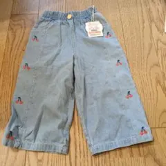 さくらんぼ刺繍 デニムパンツ 110