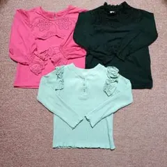 110cm 長袖シャツ ブラウス まとめ売り