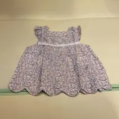 Petit Copain ワンピース チュニック ポケット2個 背中ボタン　花柄