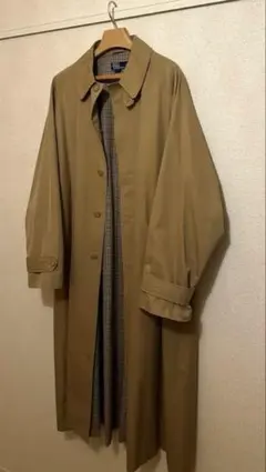 美品　ポロラルフローレン　一枚袖　トレンチコート　サイズ44R 90年代 90s ポロラルフローレン ロングコート シングルラグラン