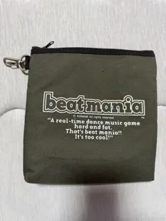 beatmania ロゴ入りカーキポーチ