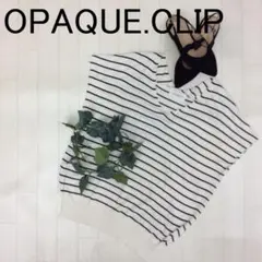 OPAQUE.CLIP　オペークドットクリップ　襟無しニットトップス　36/Ｓ