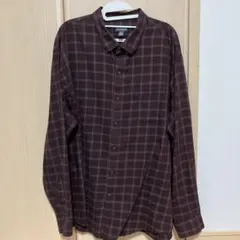 van heusen 長袖シャツ　古着　カジュアル　チェック柄