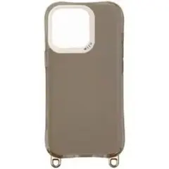 iPhone15 Pro用ケース LEATHER CASE WIZU グレージュのサムネイル