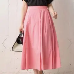 洗える・後ろゴム　ナイロンリヨセルタフタ フレアスカート　組曲