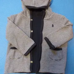 【お値下げ可】ラルフローレン　パーカー　アウター　リバーシブル　８０程度