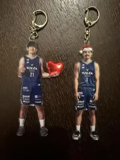 【クリスマスキーホルダー】長崎ヴェルカ 21 菅野 選手 & 1 松本選手