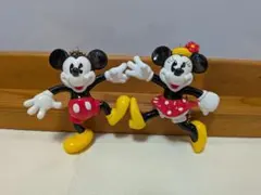 未使用 ミッキー&ミニーマウス ボールチェーン　マスコット キーホルダー