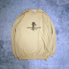 PIERRE BALMAIN ピエールバルマン トレーナー 刺繍ロゴ ベージュのサムネイル