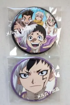Dr.STONE BluRay特典 缶バッジ 石神千空 あさぎりゲン - メルカリ