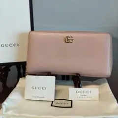 GUCCI ラウンドファスナーGGマーモント 長財布 阪急梅田購入品