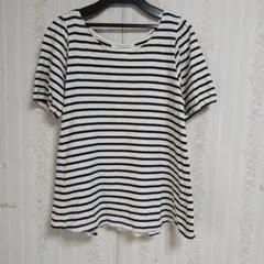 earth music&ecologyストライプ 半袖 Tシャツ
