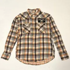 y2k チェックウエスタンシャツ　古着