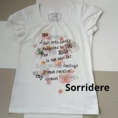 Sorridere 　お袖レース半袖Tシャツ　サイズＬ　美品です。