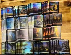 mtg フルアートFOIL10枚 基本土地 基本地形 mtg フルアートFOIL10枚 基本土地 基本地形 - メルカリ