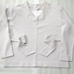 OPAQUE.CLIP ベージュ Vネック長袖カットソー　レディース　38　М