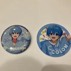 すとぷりころんくんBIGラメ入り缶バッチとコースター