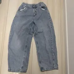 ライトブルー ワイドパンツ 100cm~