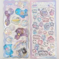 【高品質】プクプクシール　キラリンウォーターシール　2シートセット