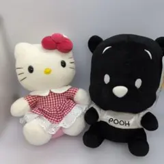 ハローキティ＆くまのプーさん ぬいぐるみ