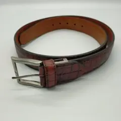 Felisi フェリージ 85/07 クロコ型押し レザーベルト ブラウン - メルカリ