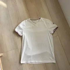 MONCLER Vネック Tシャツ ホワイト